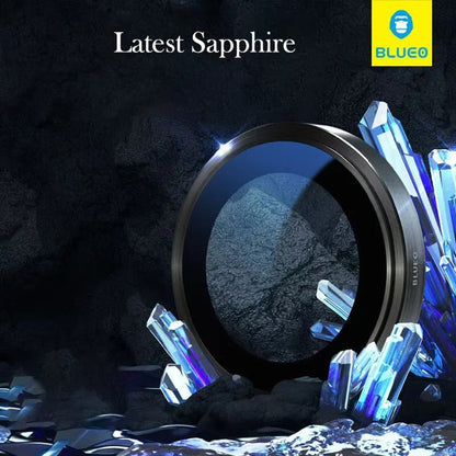 Blueo Sapphire Crystal Rückkamera-Schutzfolie für Apple iPhone 14 Pro Max / 14 Pro, gehärtetes Glas, Silber