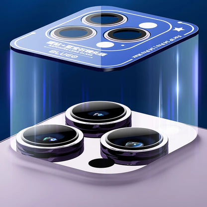 Blueo Sapphire Crystal Rückkamera-Schutzfolie für Apple iPhone 14 Pro Max / 14 Pro, gehärtetes Glas, Silber
