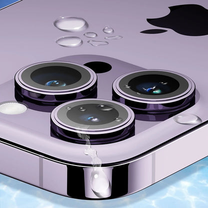 Blueo Sapphire Crystal Rückkamera-Schutzfolie für Apple iPhone 14 Pro Max / 14 Pro, gehärtetes Glas, Lila
