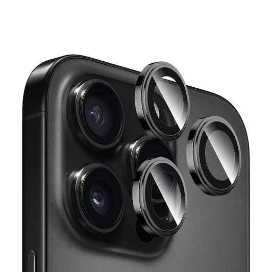 Blueo Sapphire Crystal Rückkamera-Schutzfolie für Apple iPhone 14 Pro Max / 14 Pro, gehärtetes Glas, schwarz