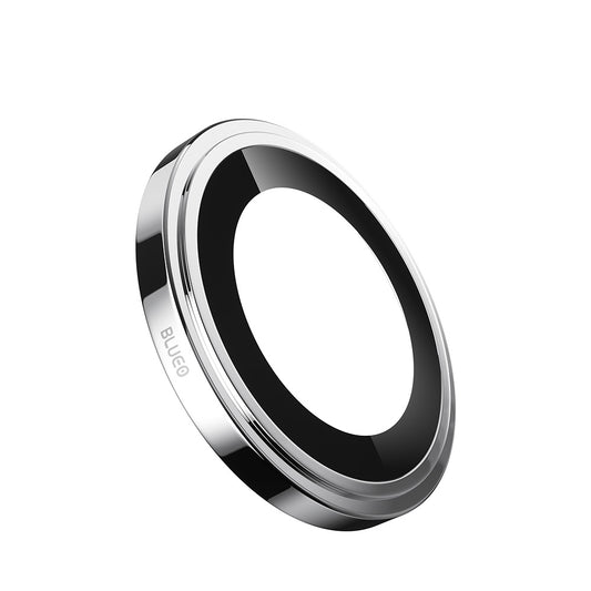Blueo Sapphire Crystal Rückkamera-Schutzfolie für Apple iPhone 16 Pro Max / 16 Pro, gehärtetes Glas, Silber