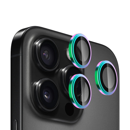 Blueo Sapphire Crystal Rückkamera-Schutzfolie für Apple iPhone 16 Pro Max / 16 Pro, gehärtetes Glas, mehrfarbig