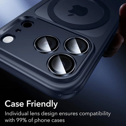 Schutzfolie ESR Armorite für die Rückkamera für Apple iPhone 17 Pro Max / 17 Pro / 16 Pro Max / 16 Pro, gehärtetes Glas, Blau