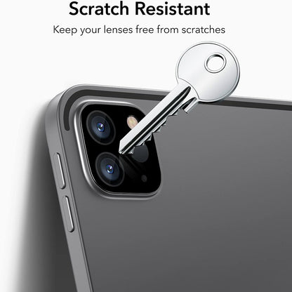 Schutzfolie ESR Rückkamera für Apple iPad Pro 13 (2024) / Pro 11 (2022) / Pro 12.9 (2022), Gehärtetes Glas, Set 2 Stück, Schwarz