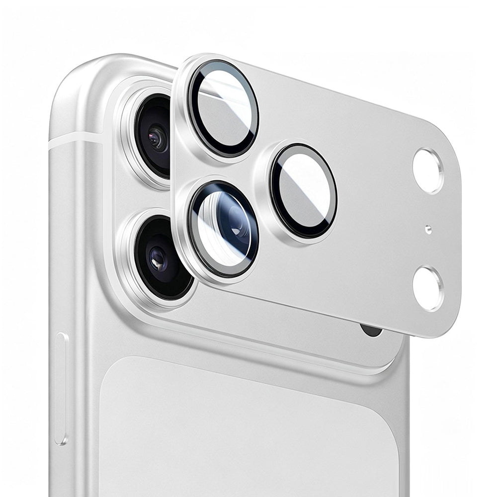Schutzfolie für die Rückkamera Lito Crown Halo AR + AF für Apple iPhone 18 Pro Max, gehärtetes Glas, silberfarben