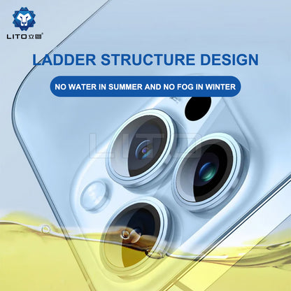 Lito S+ Rear Camera Protective Film for Apple iPhone 15 Plus / 15, Tempered Glass, Yellow