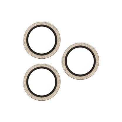 Schutzfolie PanzerGlass Hoops Glitter für die Rückkamera des Apple iPhone 17 Pro Max / 17 Pro / 16 Pro Max / 16 Pro, gehärtetes Glas, Goldfarben