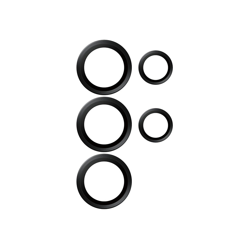 PanzerGlass Hoops Rear Camera Protector for Samsung Galaxy S25 Ultra S938, Tempered Glass, Black