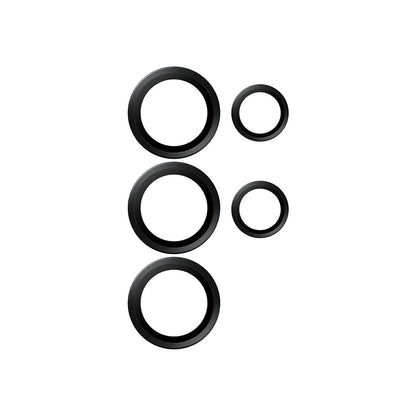 PanzerGlass Hoops Rear Camera Protector for Samsung Galaxy S25 Ultra S938, Tempered Glass, Black