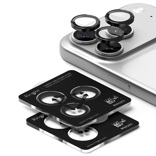 Schutzfolie Ringke Rückkamera für Apple iPhone 17 Pro Max / 17 Pro, Gehärtetes Glas, Schwarz
