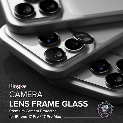 Schutzfolie Ringke Rückkamera für Apple iPhone 17 Pro Max / 17 Pro, Gehärtetes Glas, Schwarz
