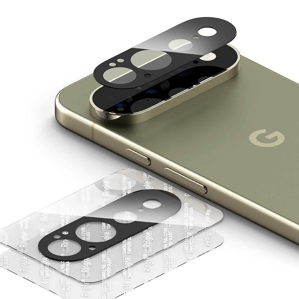 Ringke Rückkamera-Schutzfolie für Google Pixel 11 Pro XL, gehärtetes Glas, 2er-Set, Schwarz