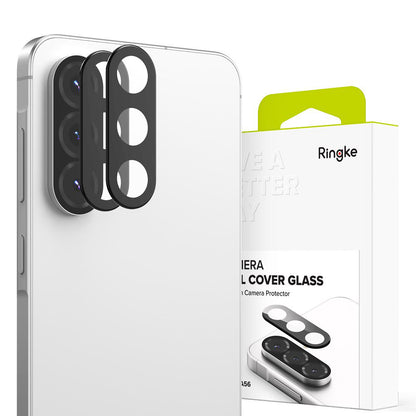 Schutzfolie Ringke Rückkamera für Samsung Galaxy A56 A566, Gehärtetes Glas, Set 2 Stück, Schwarz