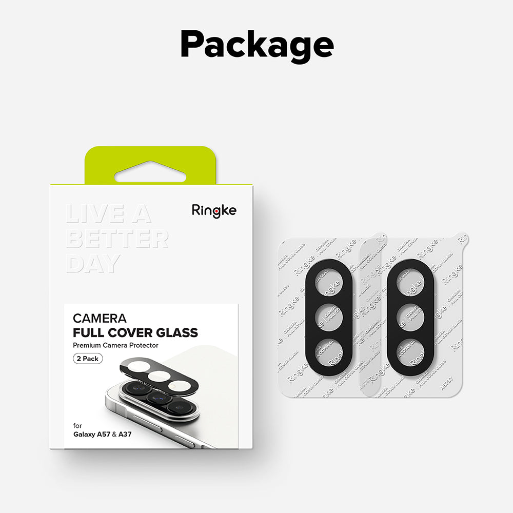 Schutzfolie Ringke Rückkamera für Samsung Galaxy A57 5G / A37 5G, Gehärtetes Glas, Set 2 Stück, Transparent