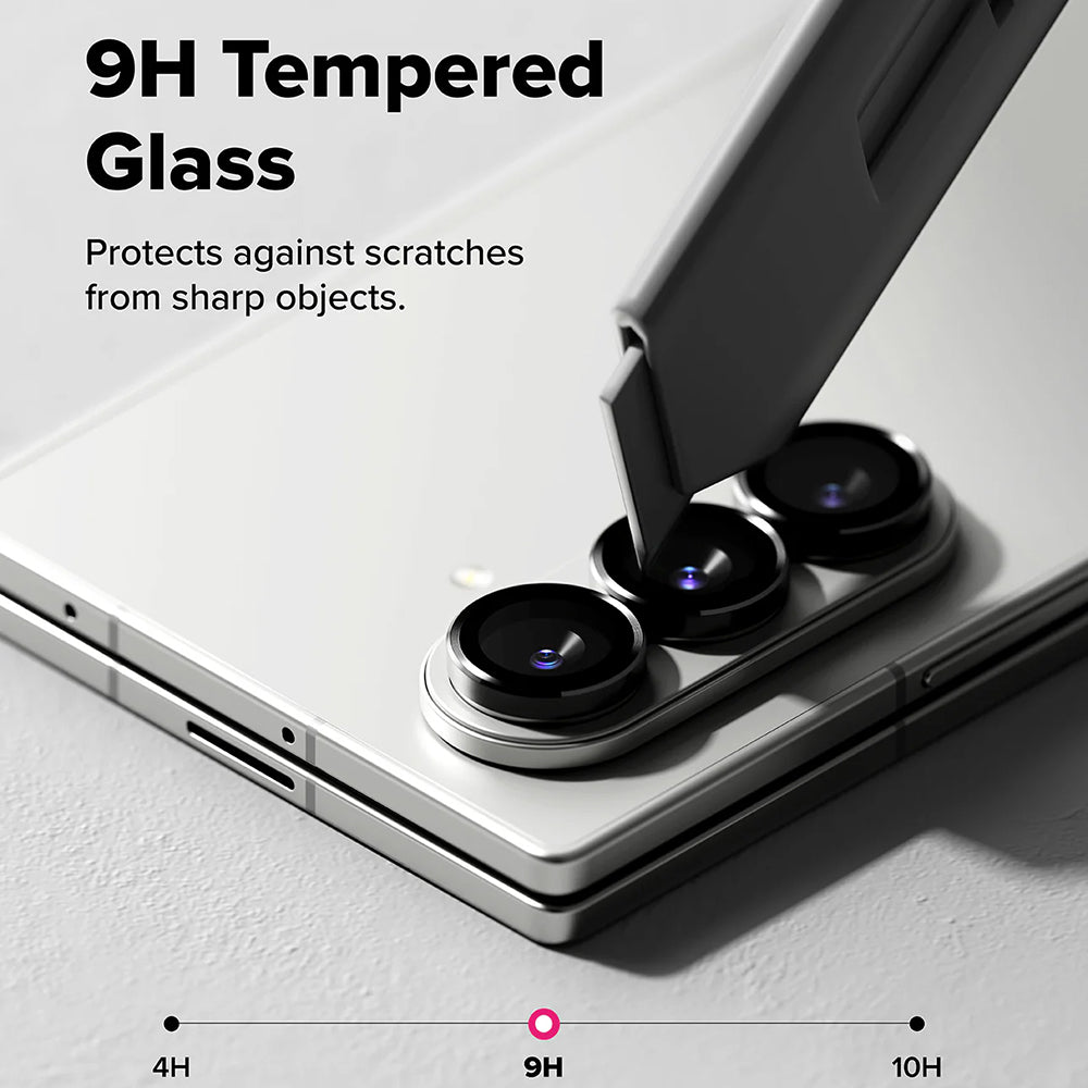 Ringke Rear Camera Protection Film for Samsung Galaxy Z Fold7 F966, Tempered Glass, Set of 2 Pieces, Black