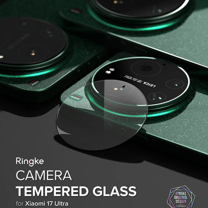 Ringke Rear Camera Protective Film for Xiaomi 17 Ultra, Tempered Glass, Set of 2 Pieces, Transparent
