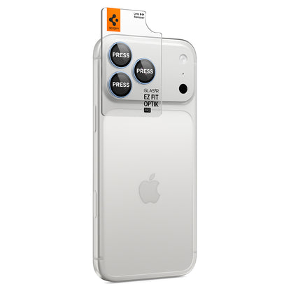 Schutzfolie für die Rückkamera Spigen GlastR EZ FIT Optik Pro für Apple iPhone 18 Pro / 18 Pro Max, gehärtetes Glas, 2er-Set, Blau AGL12045