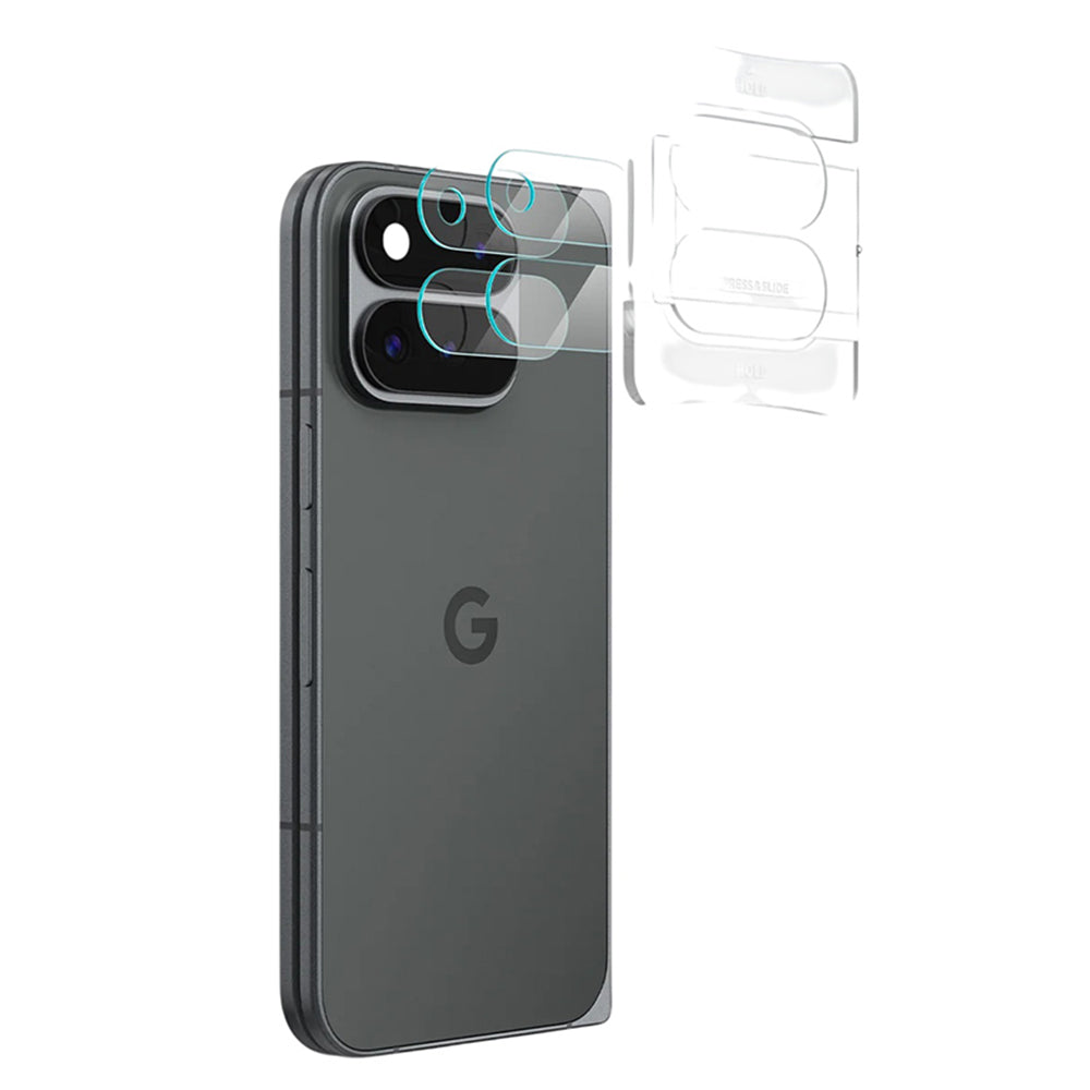 Schutzfolie für die Rückkamera Spigen GlastR EZ FIT Optik Pro für Google Pixel 11 Pro Fold, gehärtetes Glas, 2er-Set, transparent AGL11491