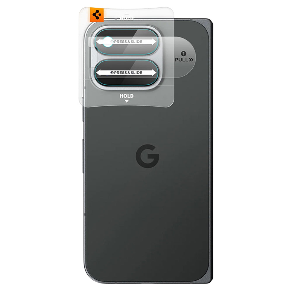 Schutzfolie für die Rückkamera Spigen GlastR EZ FIT Optik Pro für Google Pixel 11 Pro Fold, gehärtetes Glas, 2er-Set, transparent AGL11491
