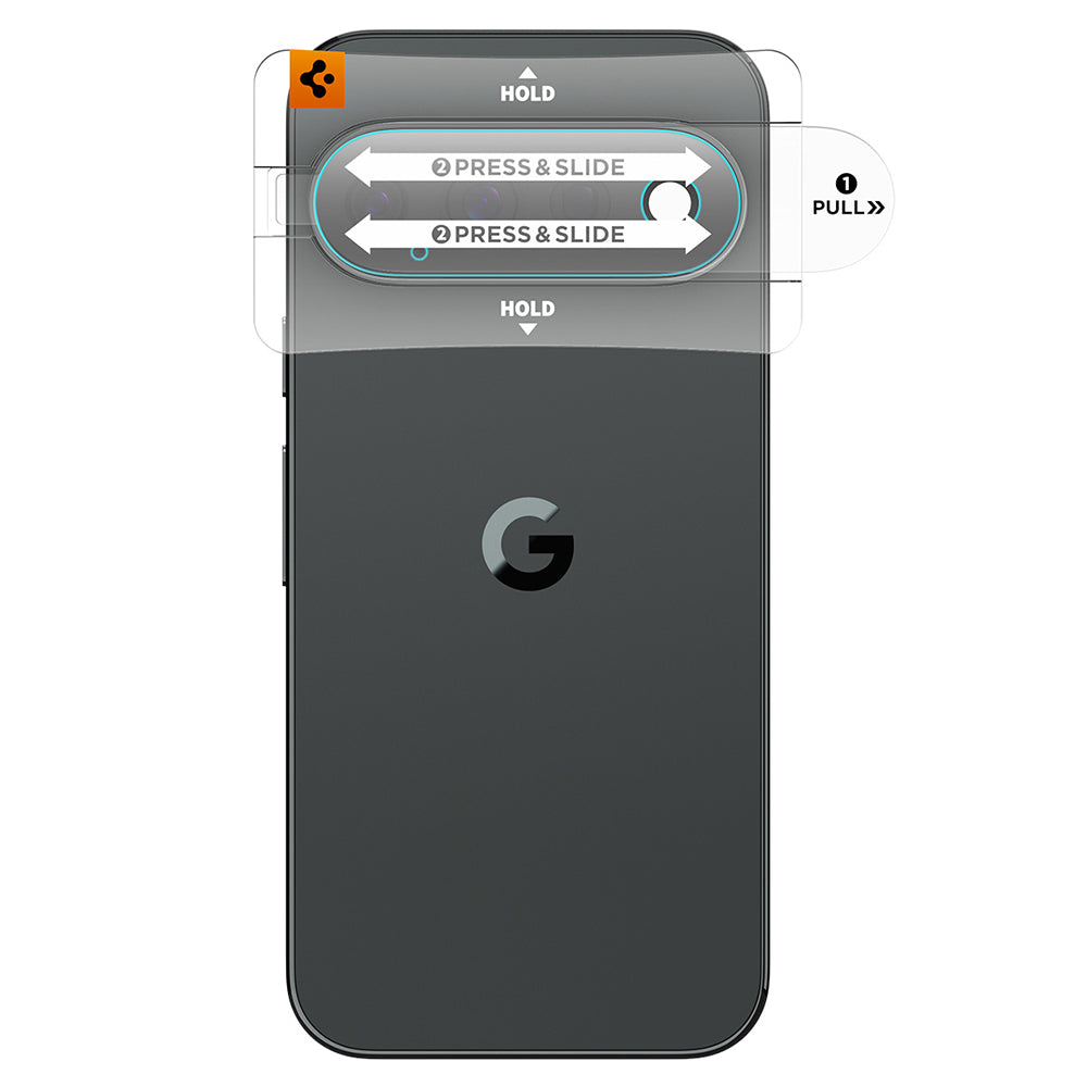 Schutzfolie für die Rückkamera Spigen GlastR EZ FIT Optik Pro für Google Pixel 11 Pro, gehärtetes Glas, 2er-Set, schwarz AGL11484