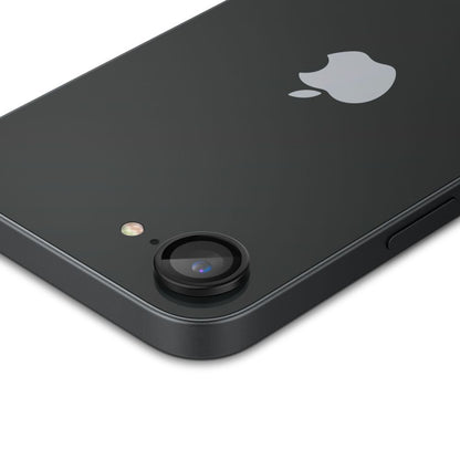 Schutzfolie für die Rückkamera Spigen GlastR EZ FIT Optik Pro für Apple iPhone 17e / 16e, Gehärtetes Glas, Set mit 2 Stück, Schwarz AGL09279