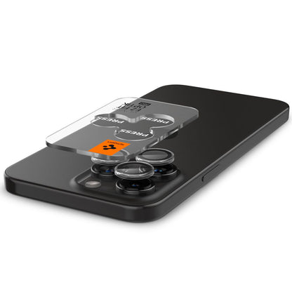 Schutzfolie für die Rückkamera Spigen GlastR EZ FIT Optik Pro für Apple iPhone 17 Pro Max / 17 Pro, Gehärtetes Glas, Set mit 2 Stück, Transparent