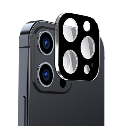Techsuit Rückkamera-Schutzfolie für Apple iPhone 15 Pro Max / 15 Pro, gehärtetes Glas, schwarz