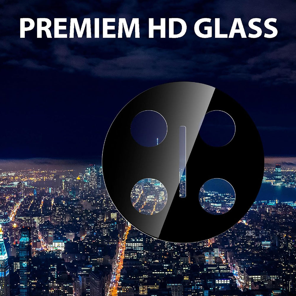 Techsuit Rückkamera-Schutzfolie für Honor X9c / Magic7 Lite, gehärtetes Glas, schwarz
