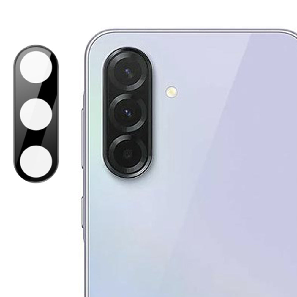 Techsuit Rückkamera-Schutzfolie für Samsung Galaxy A36 A366, gehärtetes Glas, schwarz