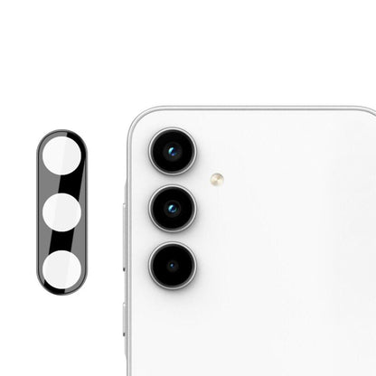 Techsuit Rückkamera-Schutzfolie für Samsung Galaxy A55 5G A556, gehärtetes Glas, schwarz