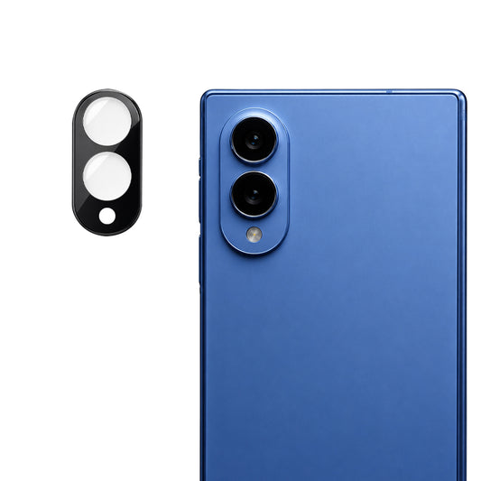 Techsuit Rückkamera-Schutzfolie für Samsung Galaxy Z Fold8 F976, gehärtetes Glas, schwarz