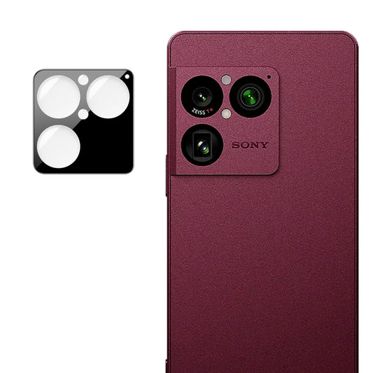 Techsuit Schutzfolie für die Rückkamera des Sony Xperia 1 VIII, gehärtetes Glas, Schwarz