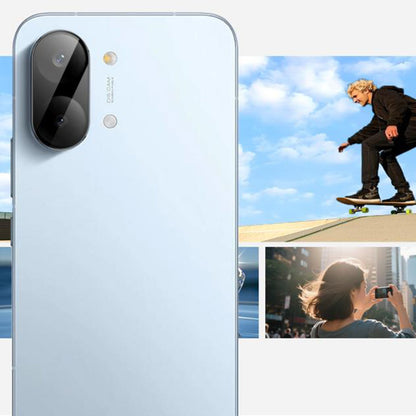 Schutzfolie Techsuit für die Rückkamera des Xiaomi Poco X8 Pro, gehärtetes Glas, Schwarz