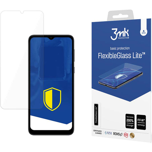 Displayschutzfolie 3MK FlexibleGlass Lite für Motorola Moto E13, flexibles Glas, Vollverklebung 