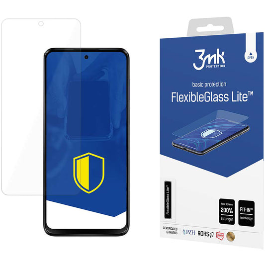 Displayschutzfolie 3MK FlexibleGlass Lite für Motorola Moto G13 / G23, flexibles Glas, Vollverklebung 