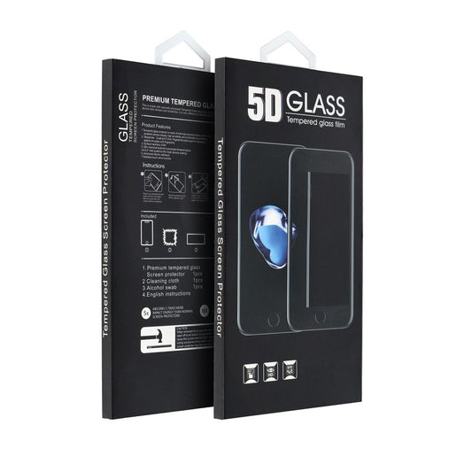 OEM Screen Protector for Apple iPhone 14 Pro, Tempered Glass, Full Glue, 5D, Black