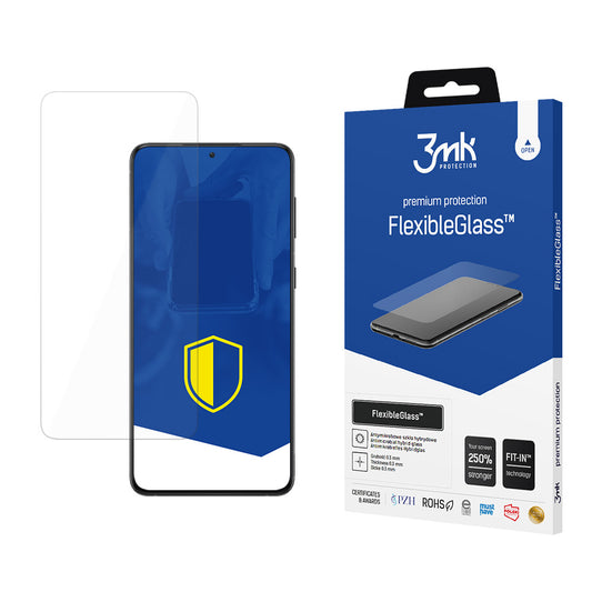 3MK FlexibleGlass Screen Protector for Samsung Galaxy S21 5G G991, Flexible Glass, Full Glue