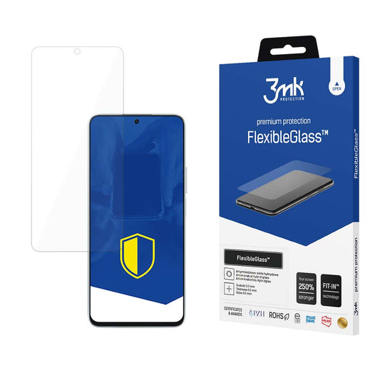 3MK FlexibleGlass Displayschutzfolie für Honor 90 Lite, flexibles Glas, Vollverklebung 