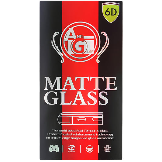 OEM Matte Displayschutzfolie für Xiaomi Redmi Note 12S, sicheres Glas, Vollkleber, 6D, Schwarz