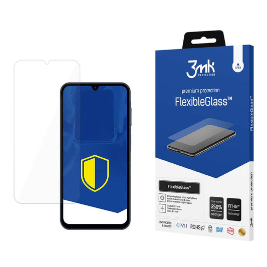 3MK FlexibleGlass Displayschutzfolie für Samsung Galaxy A15 5G A156 / A15 A155 / A25 A256, flexibles Glas, Vollkleber