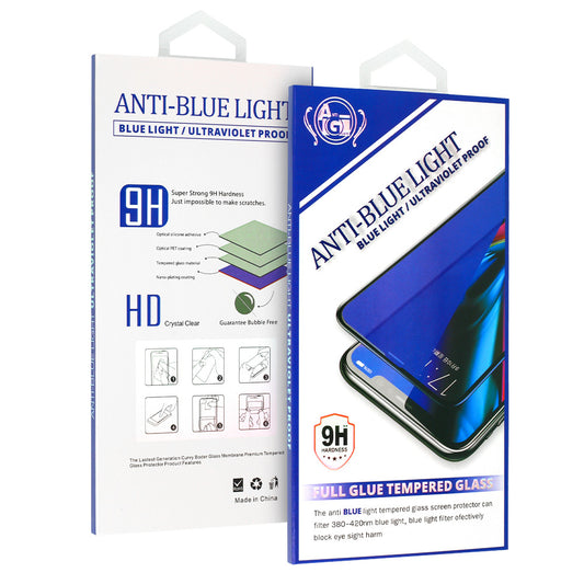 OEM Anti Blue Light Screen Protector for Apple iPhone 11, Full Glue, Full Glue, Black