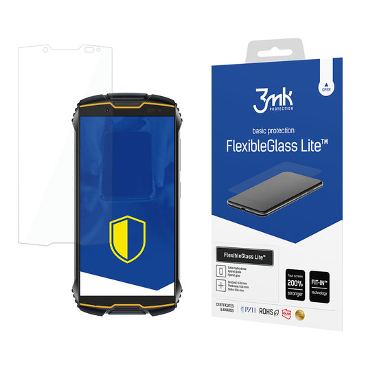 Displayschutzfolie 3MK FlexibleGlass Lite für Cubot KingKong Mini 2, Flexibles Glas, Vollverklebung 