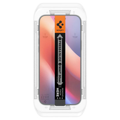 Spigen Sichtschutzfolie EZ FIT für Apple iPhone 16 Pro Max, sicheres Glas, Vollkleber, 2,5D AGL07908