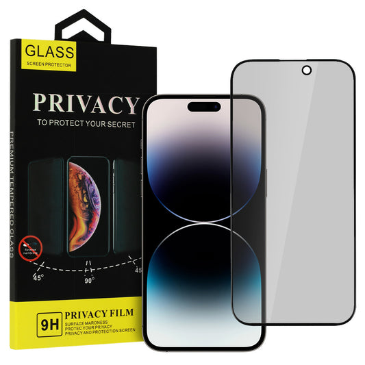 OEM Privacy OEM Screen Protector for Apple iPhone 16 Pro, Full Glue, Glass Protected, Full Glue