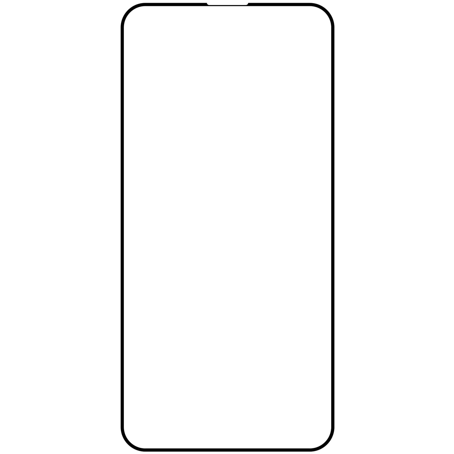 OEM-Displayschutzfolie für Apple iPhone 16, sicheres Glas, Vollkleber, 21D, Schwarz