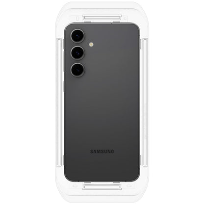 Spigen EZ FIT Displayschutzfolie für Samsung Galaxy S24 FE S721, sicheres Glas, Vollkleber, 2er-Set AGL08729