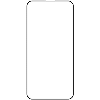 OEM Displayschutzfolie für Apple iPhone 15 Pro Max, gehärtetes Glas, Vollkleber, 10er-Set, 9D, Schwarz
