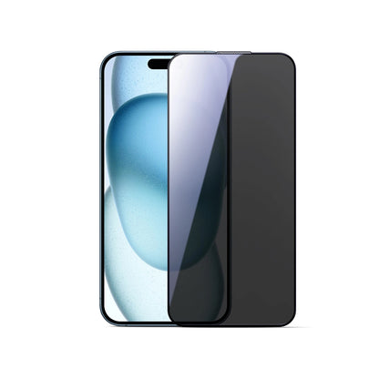 Displayschutzfolie Privacy Joyroom JR-MLG0280 für Apple iPhone 16 / 15, Gehärtetes Glas, Vollverklebung, 2.5D