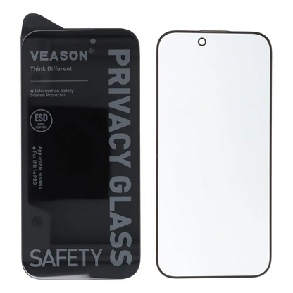 Veason Privacy Screen Protector for Apple iPhone 17, Tempered Glass, Full Glue, 6D