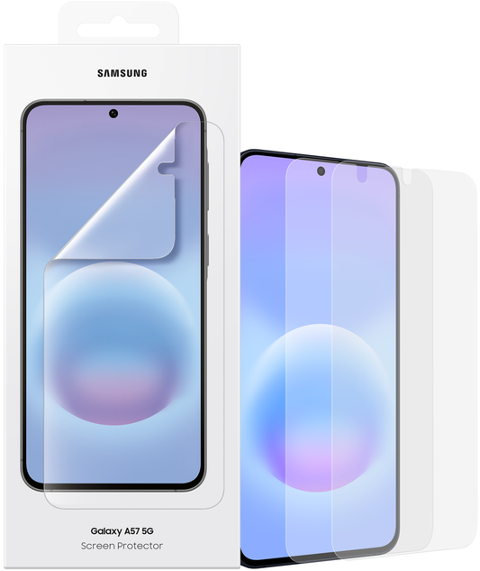 Schutzfolie Bildschirm Samsung für Galaxy A57 5G, Kunststoff, Set 2 Stück EF-UA576CTEGWW